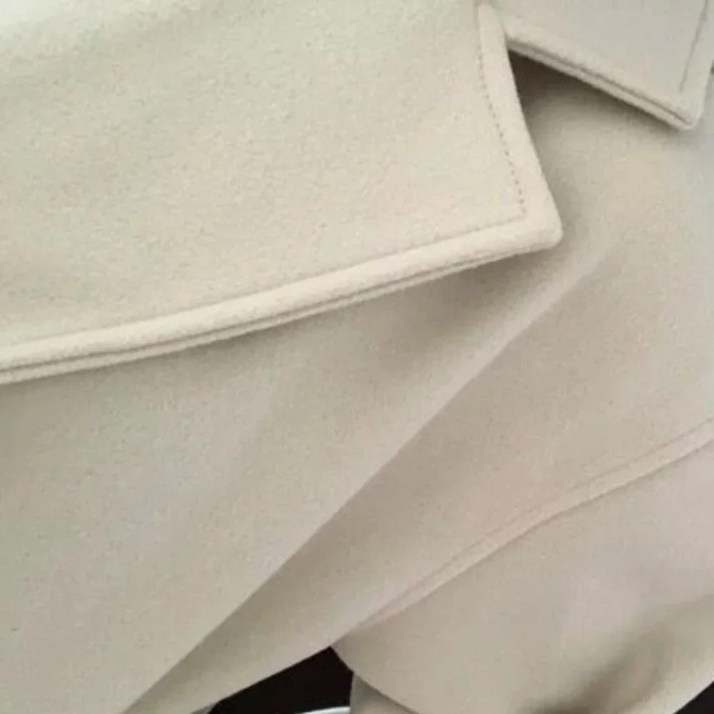 Classic Double Breasted Pea Overcoat jacket fall/winter - beige - Picture 10 of 11